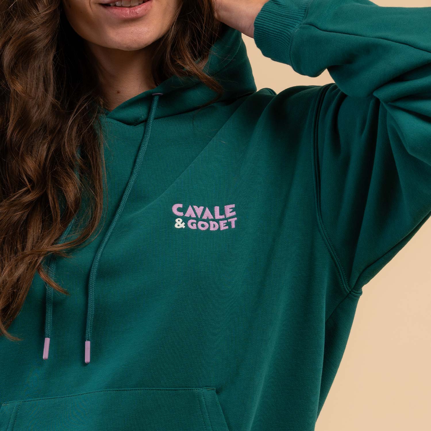 Hoodie ticket vert