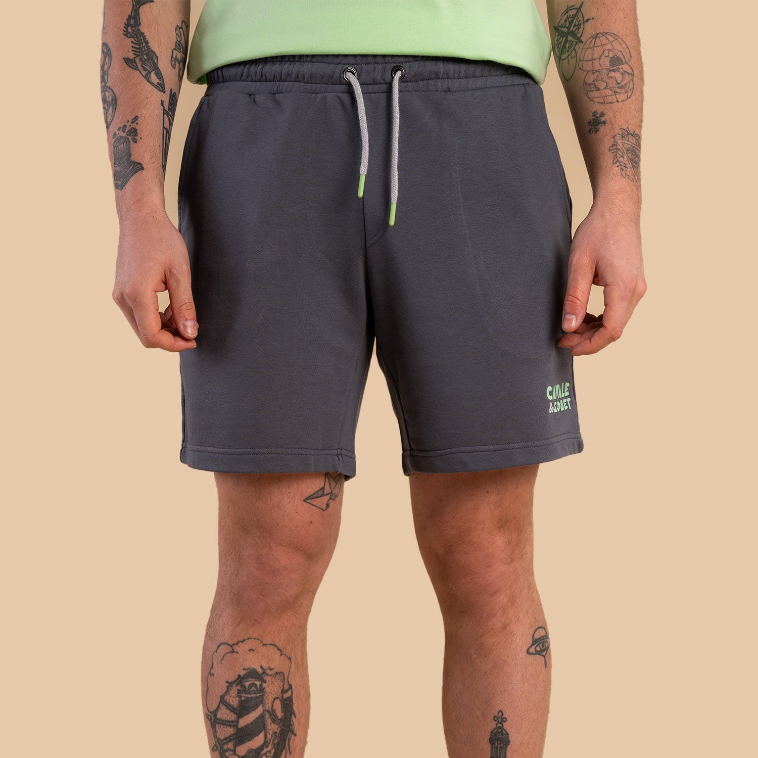 Short gris homme
