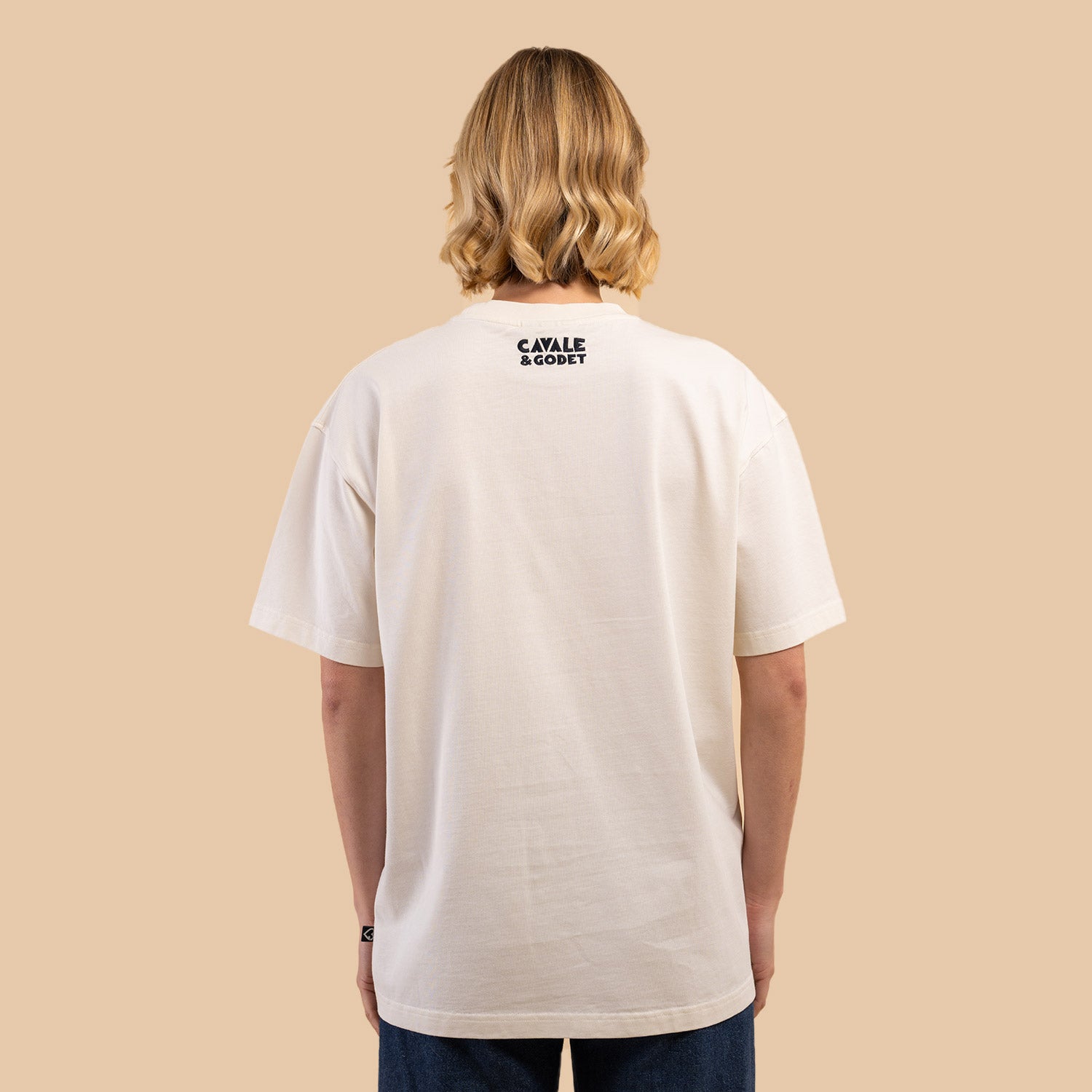 T-shirt loose "Courir & Trinquer"