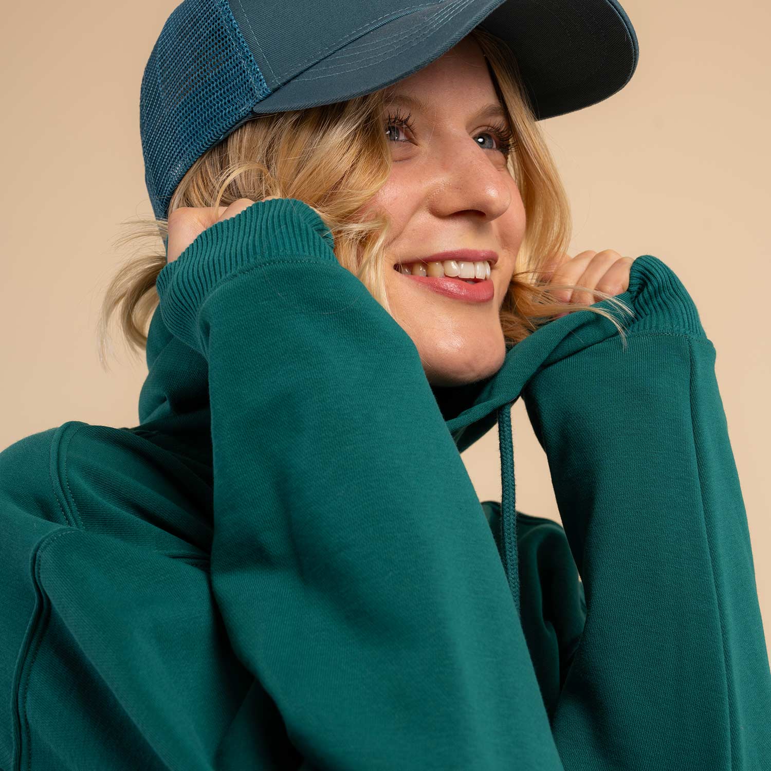 Hoodie ticket vert