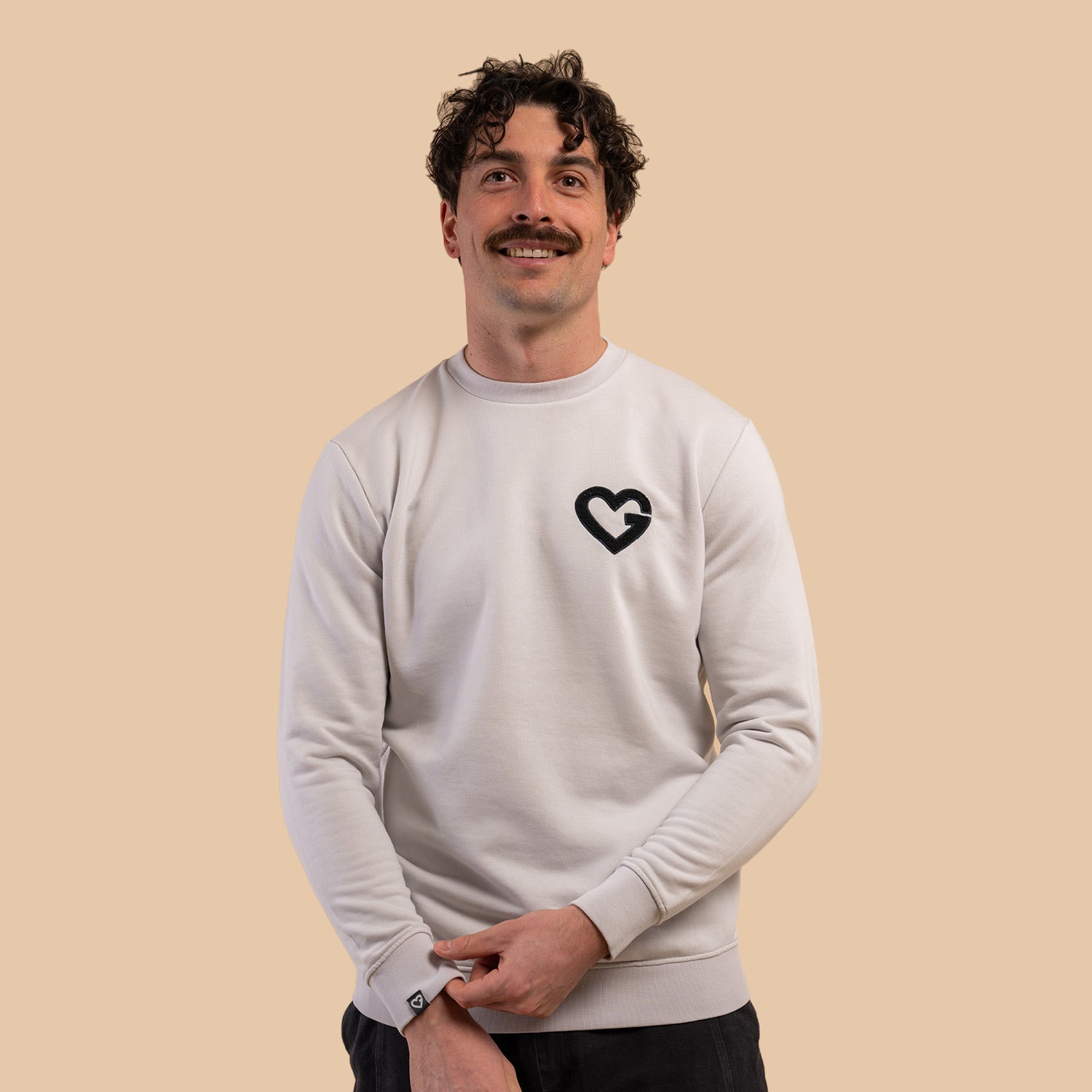 Sweat coeur gris