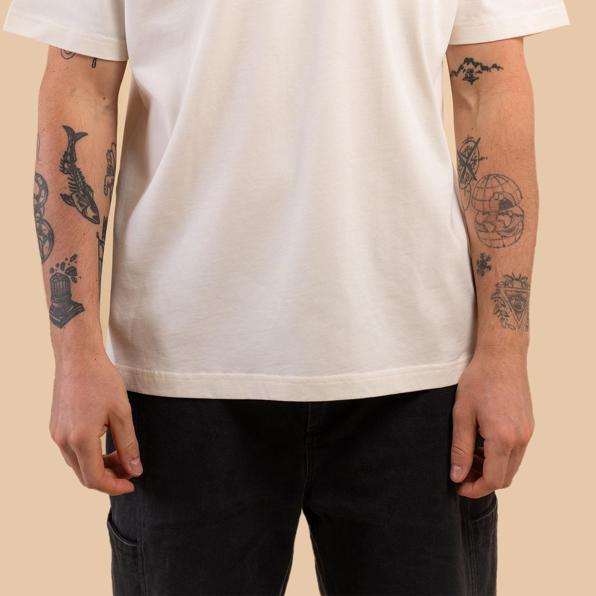 T-shirt loose "Courir & Trinquer"