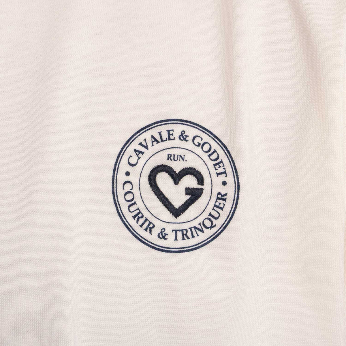 T-shirt loose "Courir & Trinquer"