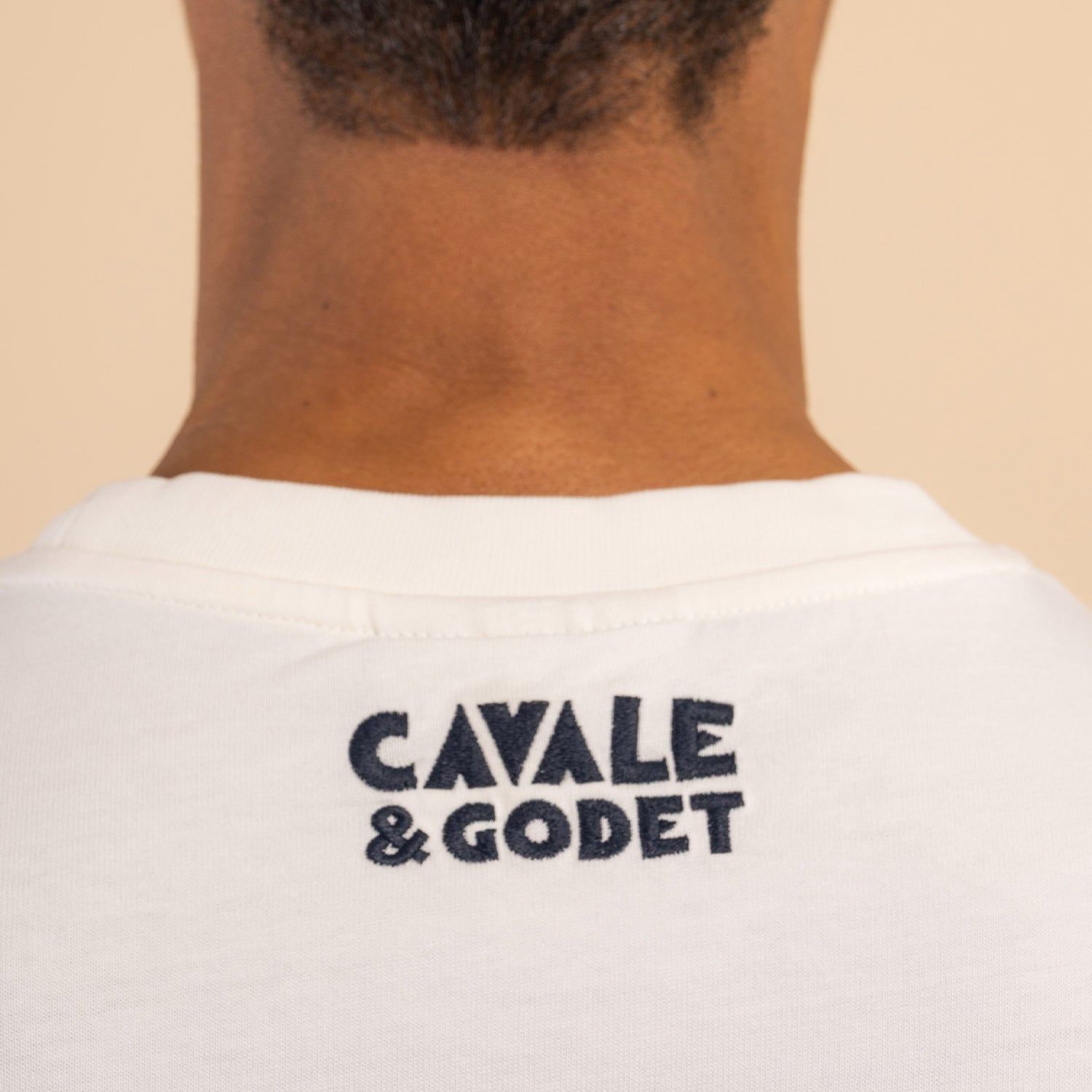 T-shirt loose "Courir & Trinquer" blanc