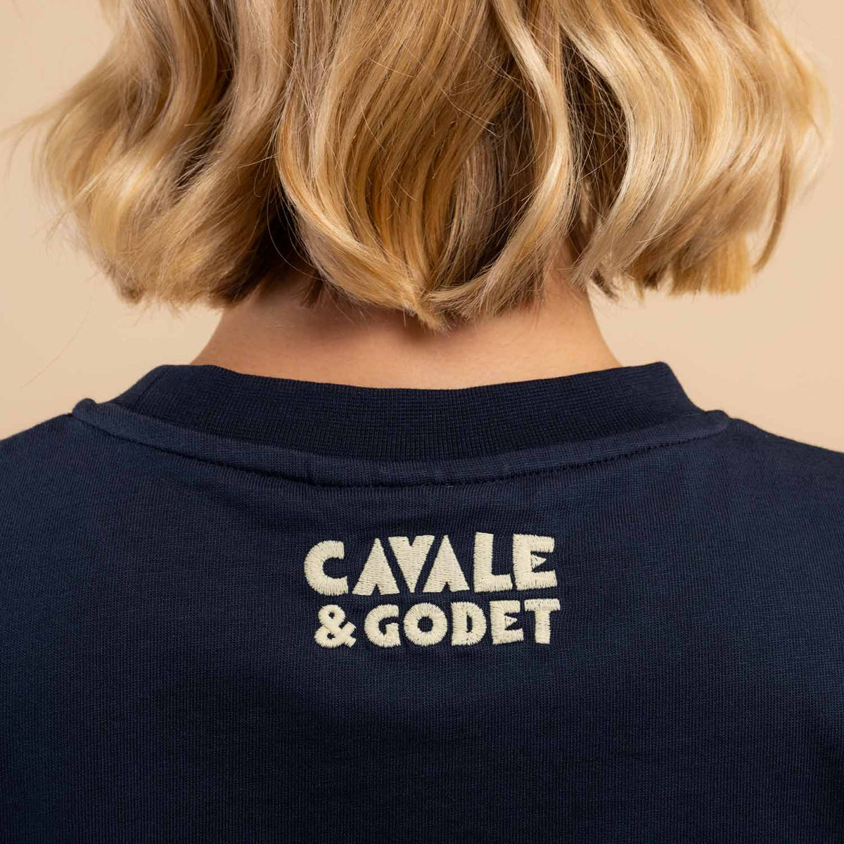 T-shirt loose "Courir & Trinquer"