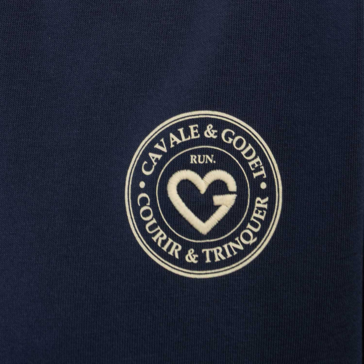 T-shirt loose "Courir & Trinquer"