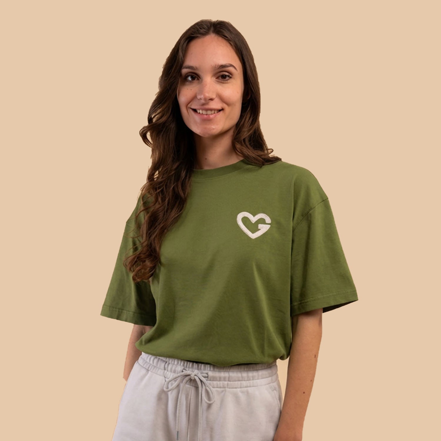 T-shirt loose coeur